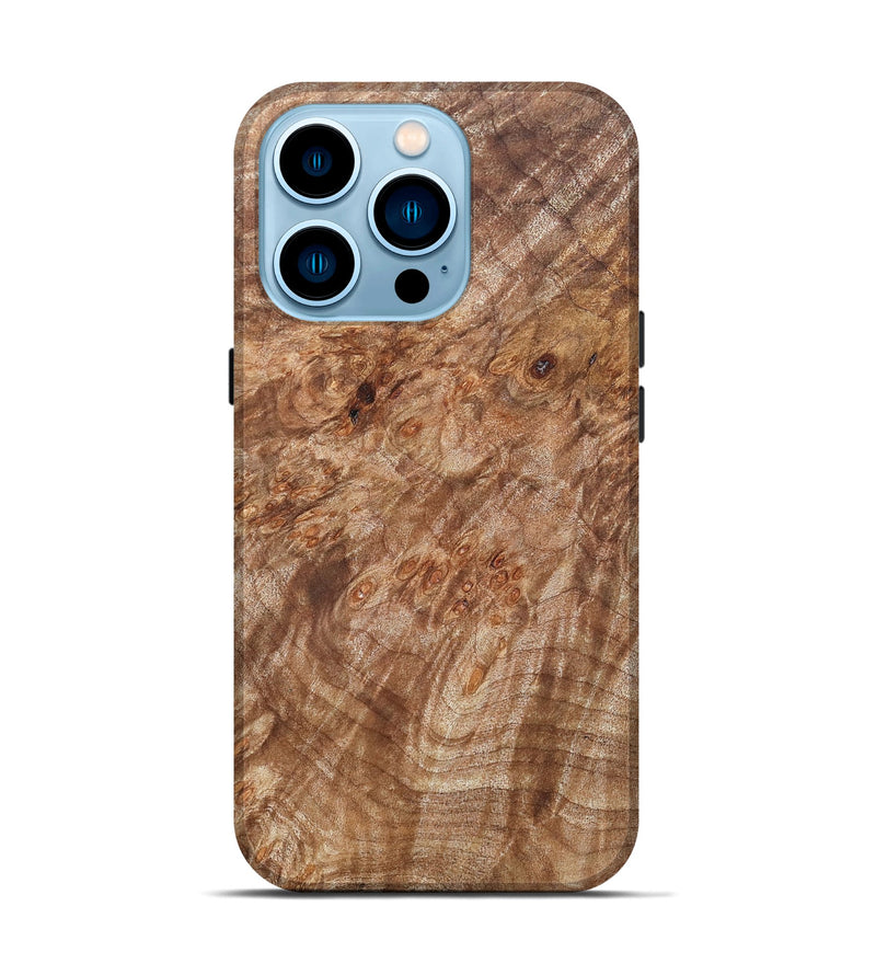 iPhone 14 Pro Wood Live Edge Phone Case - Titan (Wood Burl, 821909)
