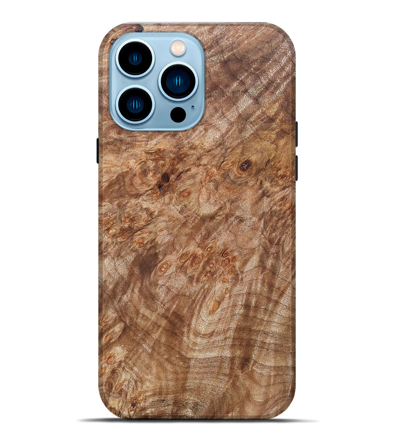 iPhone 14 Pro Max Wood Live Edge Phone Case - Titan (Wood Burl, 821909)