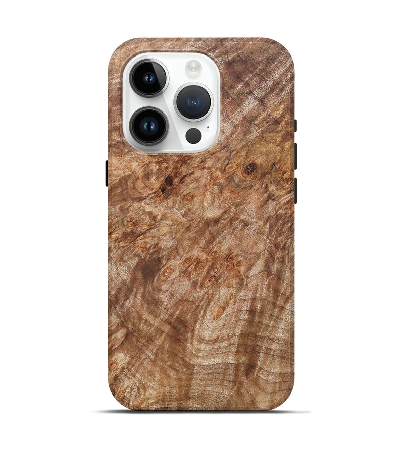 iPhone 15 Pro Wood Live Edge Phone Case - Titan (Wood Burl, 821909)