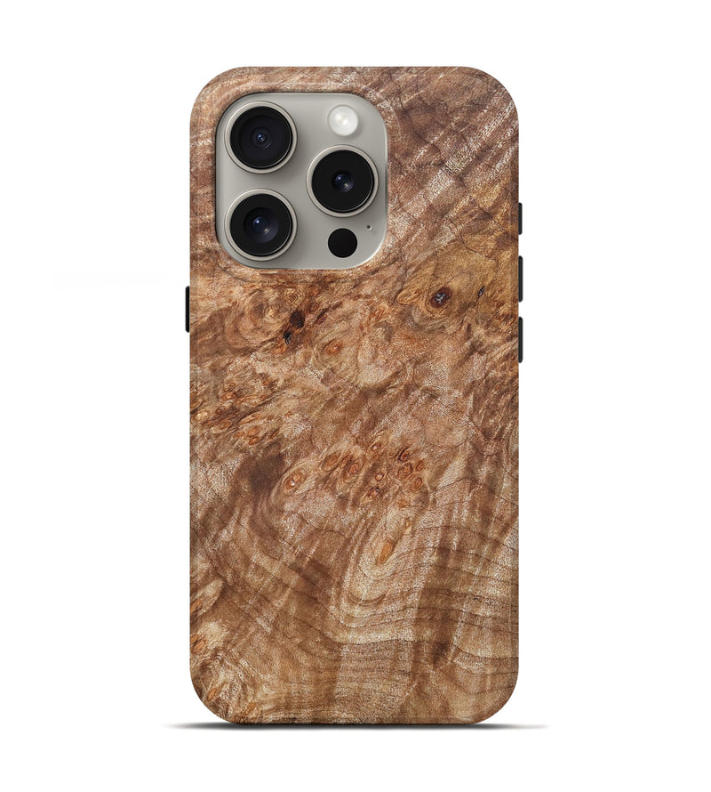 iPhone 16 Pro Wood Live Edge Phone Case - Titan (Wood Burl, 821909)
