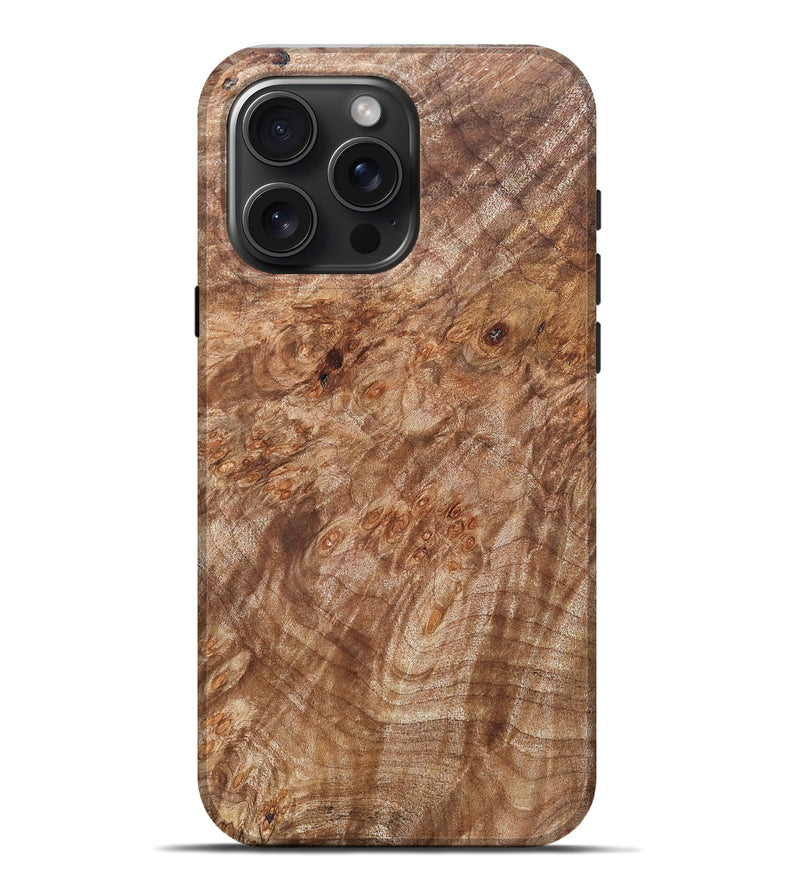 iPhone 16 Pro Max Wood Live Edge Phone Case - Titan (Wood Burl, 821909)