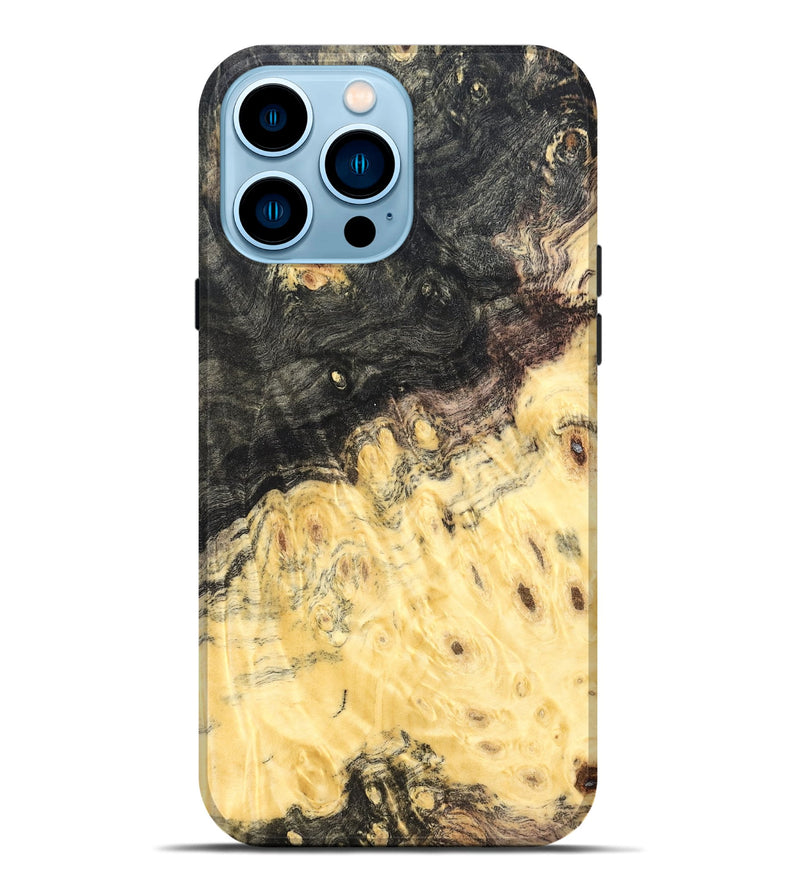 iPhone 14 Pro Max Wood Live Edge Phone Case - Yasmine (Wood Burl, 821910)
