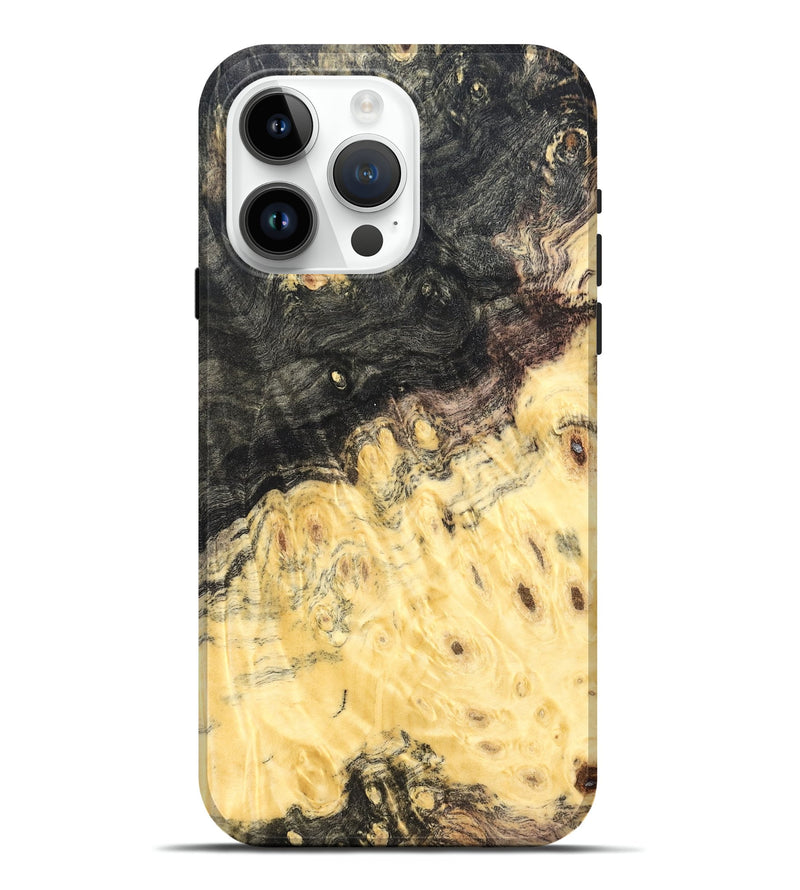 iPhone 15 Pro Max Wood Live Edge Phone Case - Yasmine (Wood Burl, 821910)