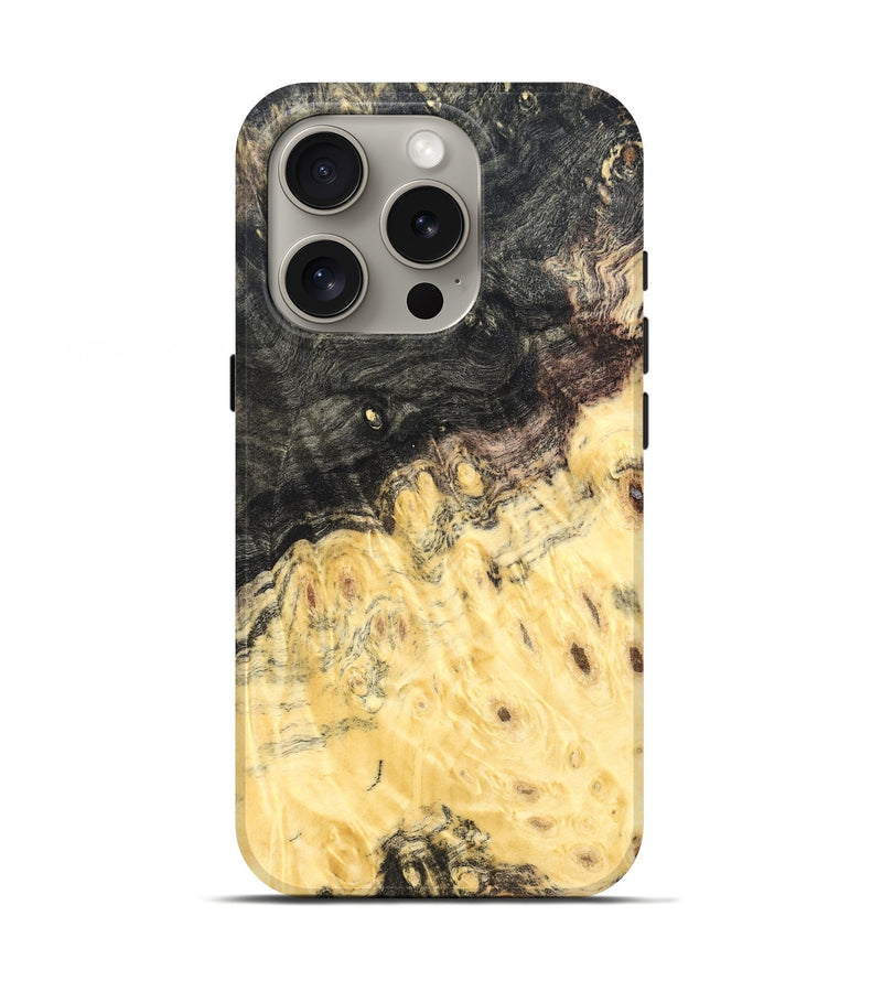 iPhone 16 Pro Wood Live Edge Phone Case - Yasmine (Wood Burl, 821910)