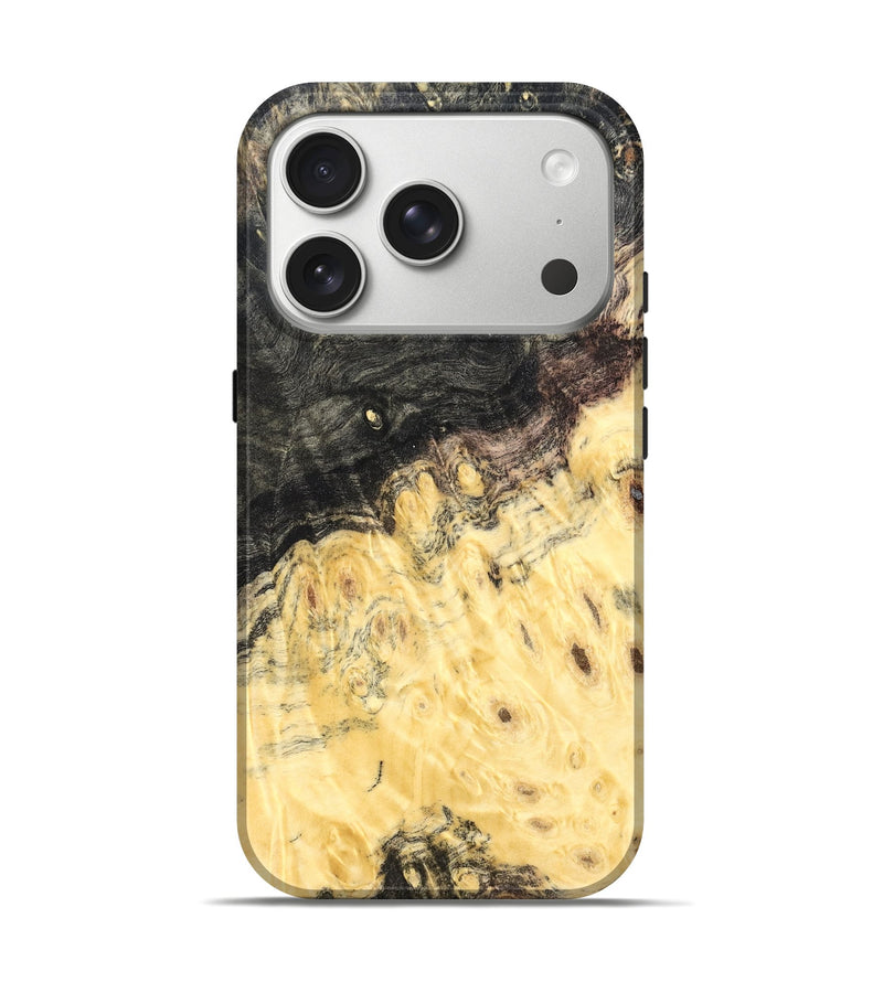 iPhone 17 Pro Wood Live Edge Phone Case - Yasmine (Wood Burl, 821910)