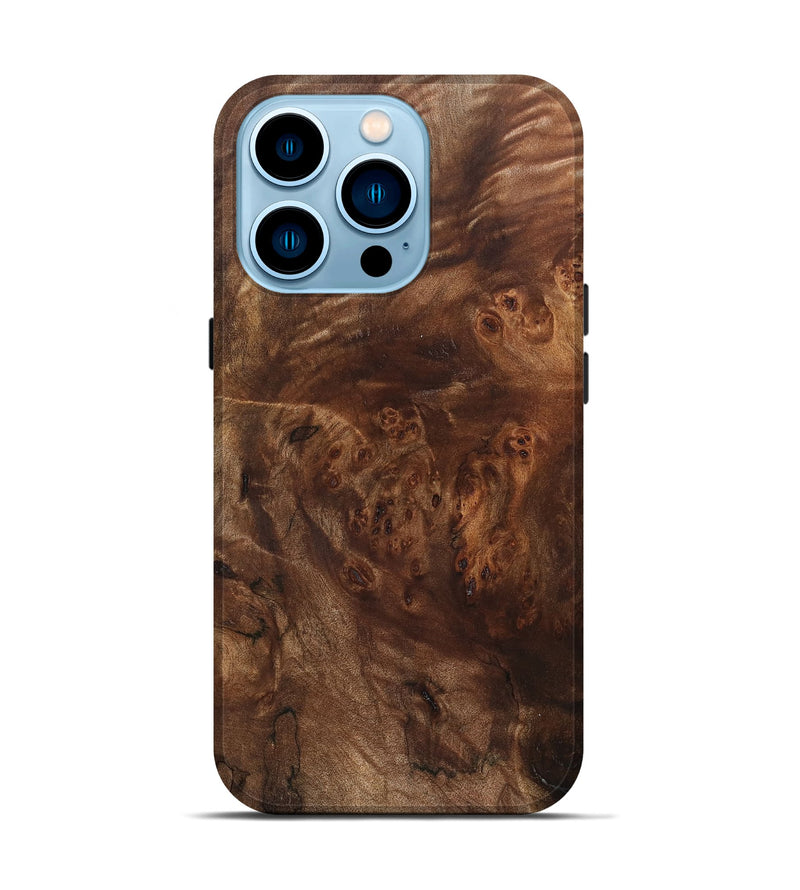 iPhone 14 Pro Wood Live Edge Phone Case - Zackery (Wood Burl, 821911)