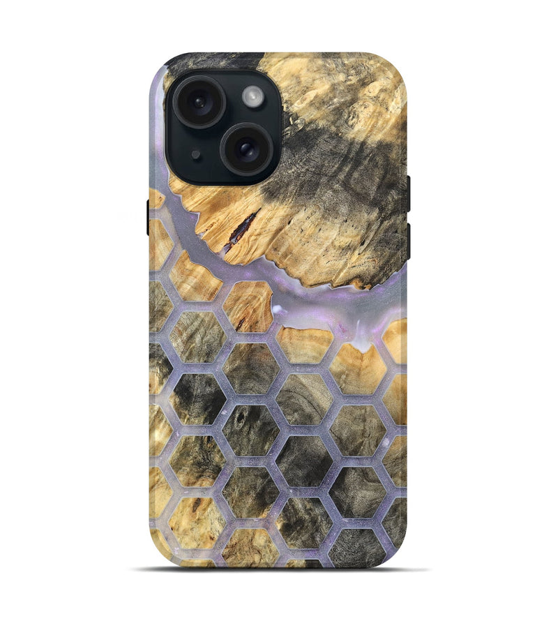 iPhone 15 Wood Live Edge Phone Case - Shane (Pattern, 821912)