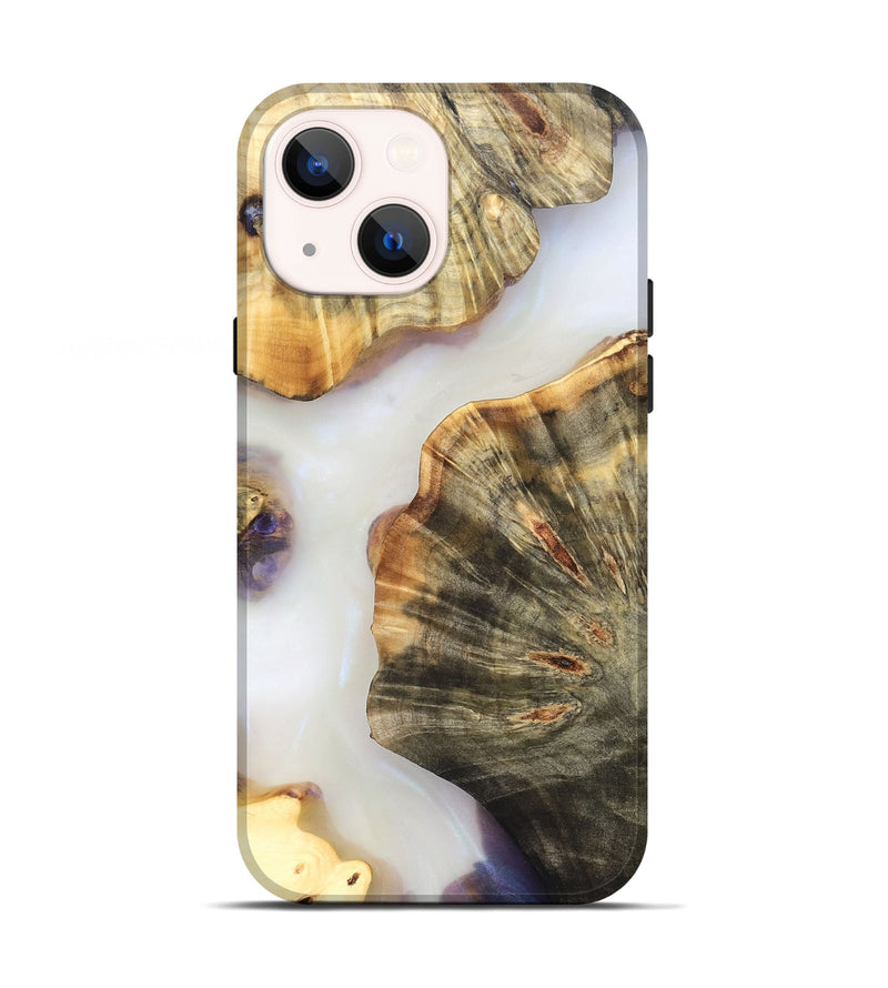 iPhone 13 Wood Live Edge Phone Case - Ryan (Clear, 821913)