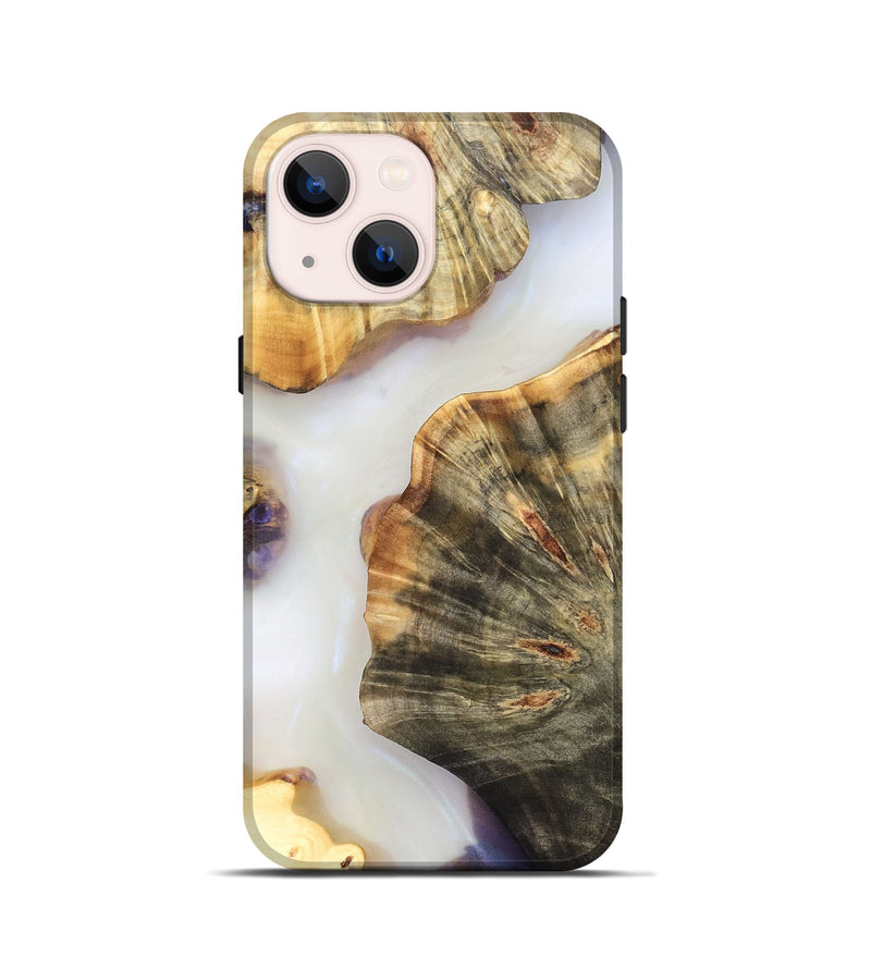 iPhone 13 mini Wood Live Edge Phone Case - Ryan (Clear, 821913)