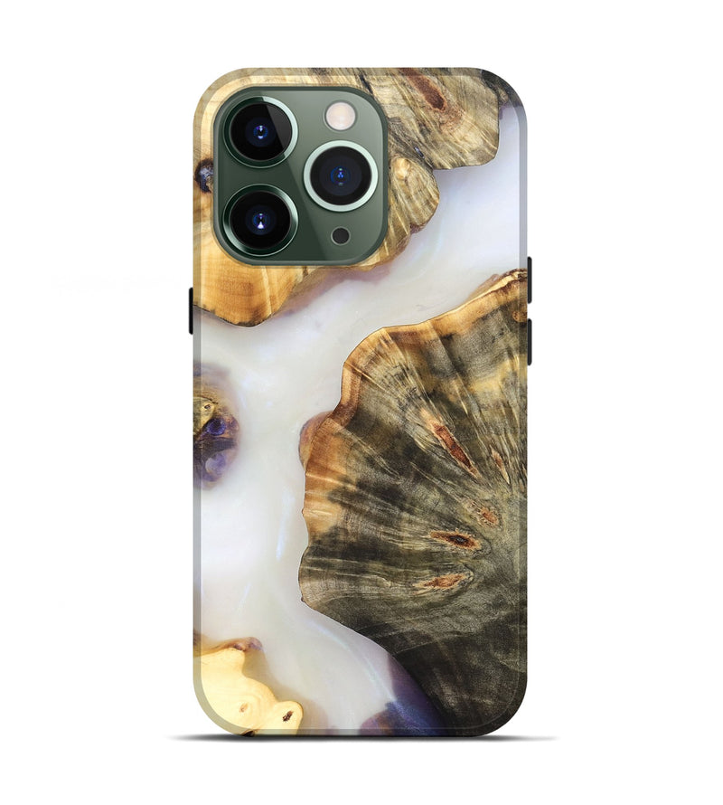 iPhone 13 Pro Wood Live Edge Phone Case - Ryan (Clear, 821913)