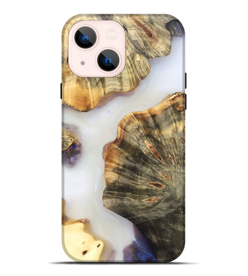 iPhone 14 Plus Wood Live Edge Phone Case - Ryan (Clear, 821913)