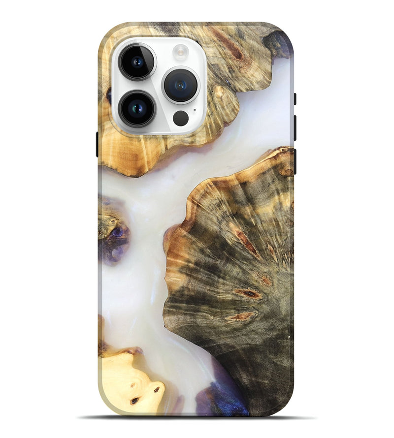 iPhone 15 Pro Max Wood Live Edge Phone Case - Ryan (Clear, 821913)