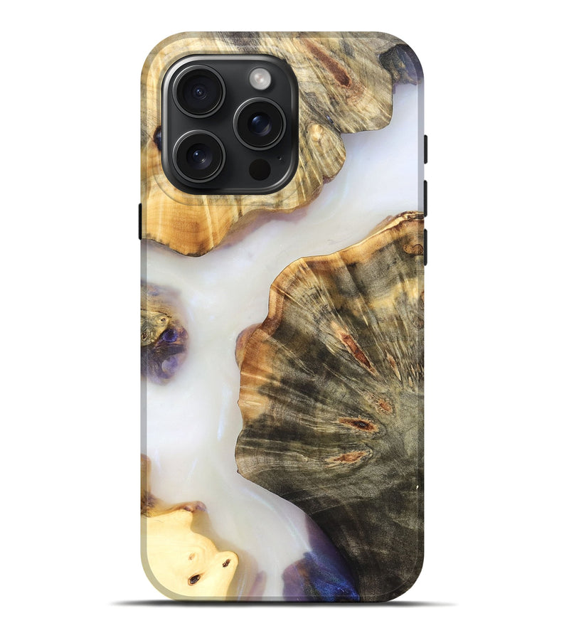 iPhone 16 Pro Max Wood Live Edge Phone Case - Ryan (Clear, 821913)
