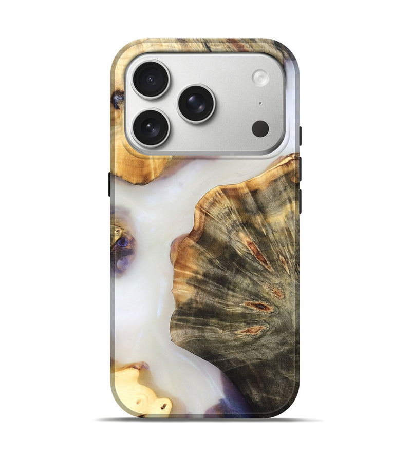 iPhone 17 Pro Wood Live Edge Phone Case - Ryan (Clear, 821913)
