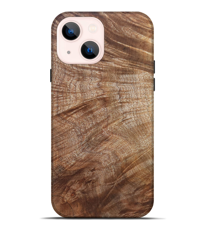 iPhone 14 Plus Wood Live Edge Phone Case - Araceli (Wood Burl, 821914)