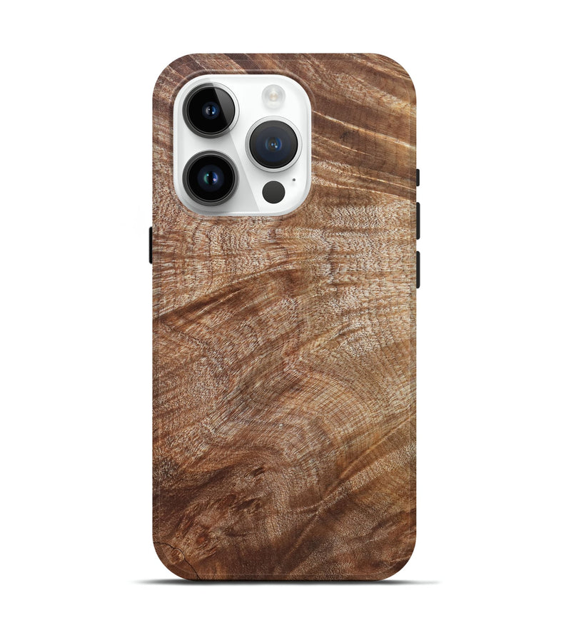 iPhone 15 Pro Wood Live Edge Phone Case - Araceli (Wood Burl, 821914)