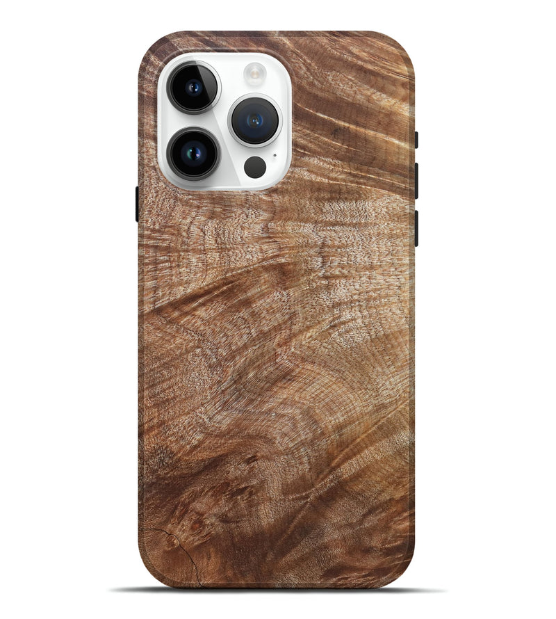 iPhone 15 Pro Max Wood Live Edge Phone Case - Araceli (Wood Burl, 821914)