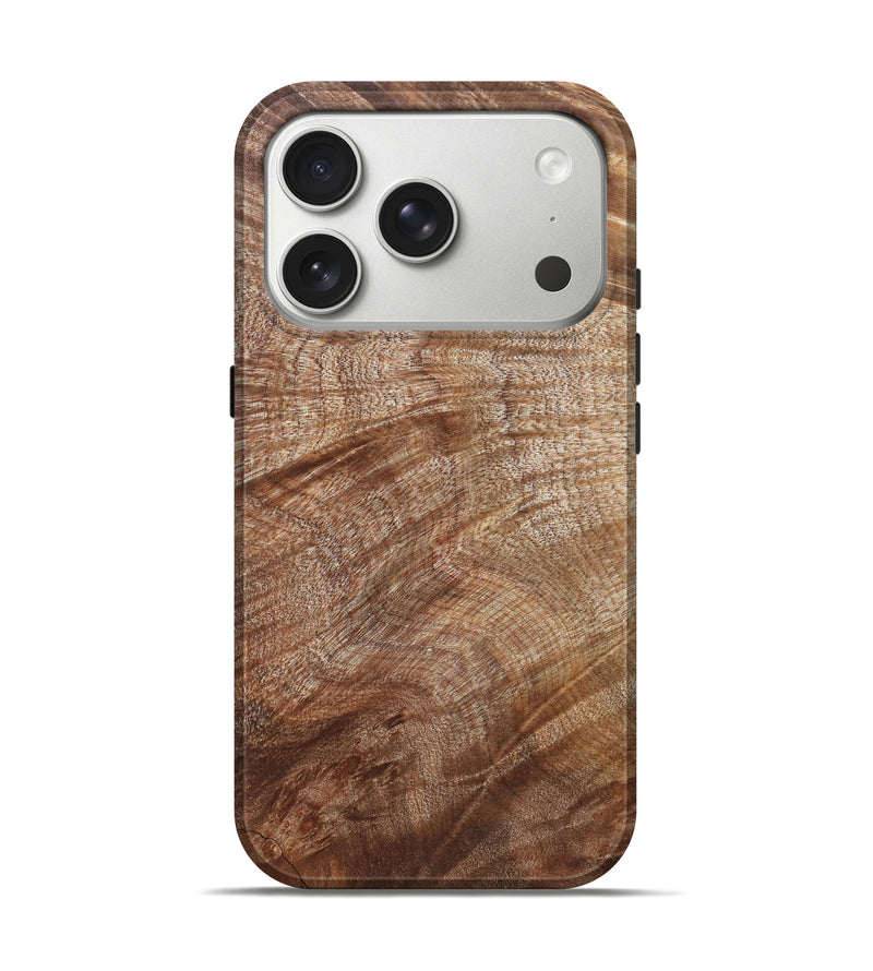 iPhone 17 Pro Wood Live Edge Phone Case - Araceli (Wood Burl, 821914)