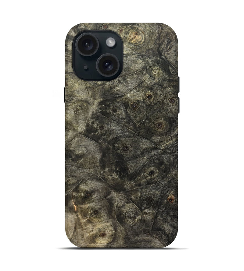 iPhone 15 Wood Live Edge Phone Case - Armando (Wood Burl, 821915)