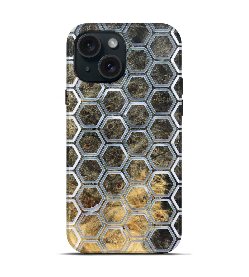 iPhone 15 Wood Live Edge Phone Case - Jocelyn (Pattern, 821916)