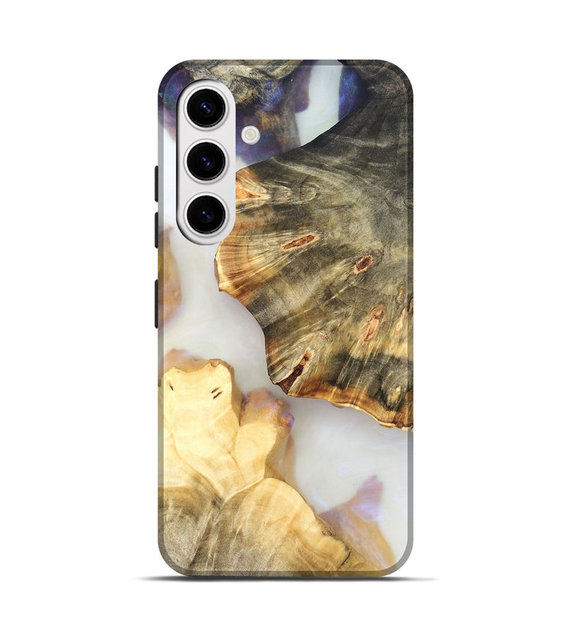 Galaxy S25 Wood Live Edge Phone Case - Bobby (Clear, 821917)
