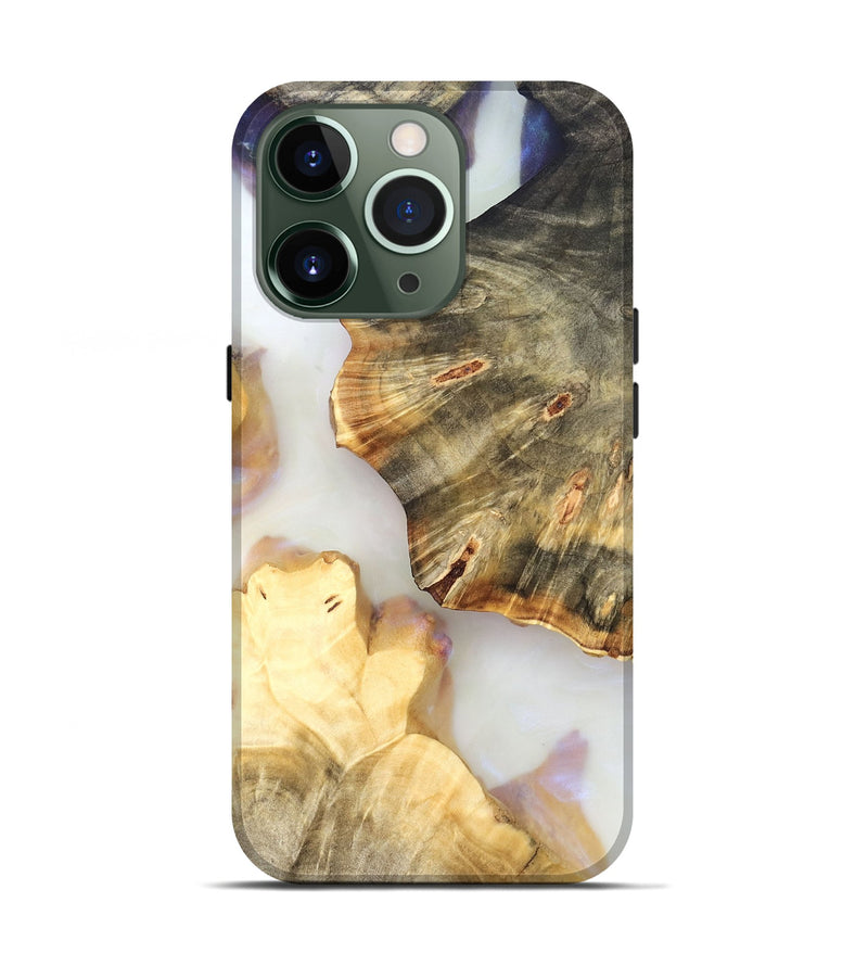 iPhone 13 Pro Wood Live Edge Phone Case - Bobby (Clear, 821917)