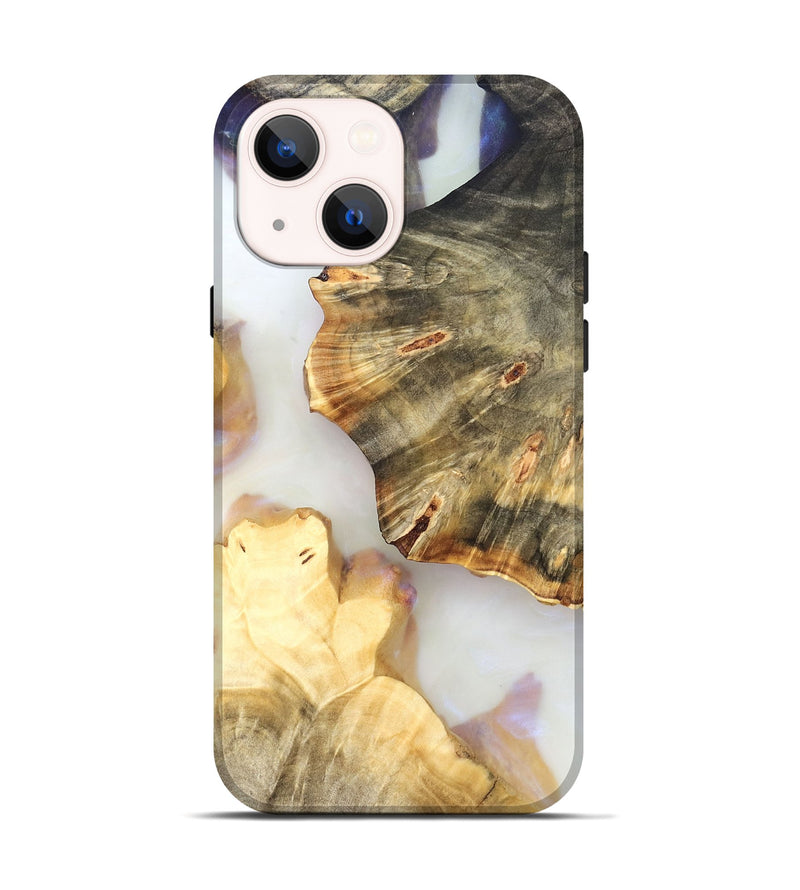 iPhone 14 Wood Live Edge Phone Case - Bobby (Clear, 821917)