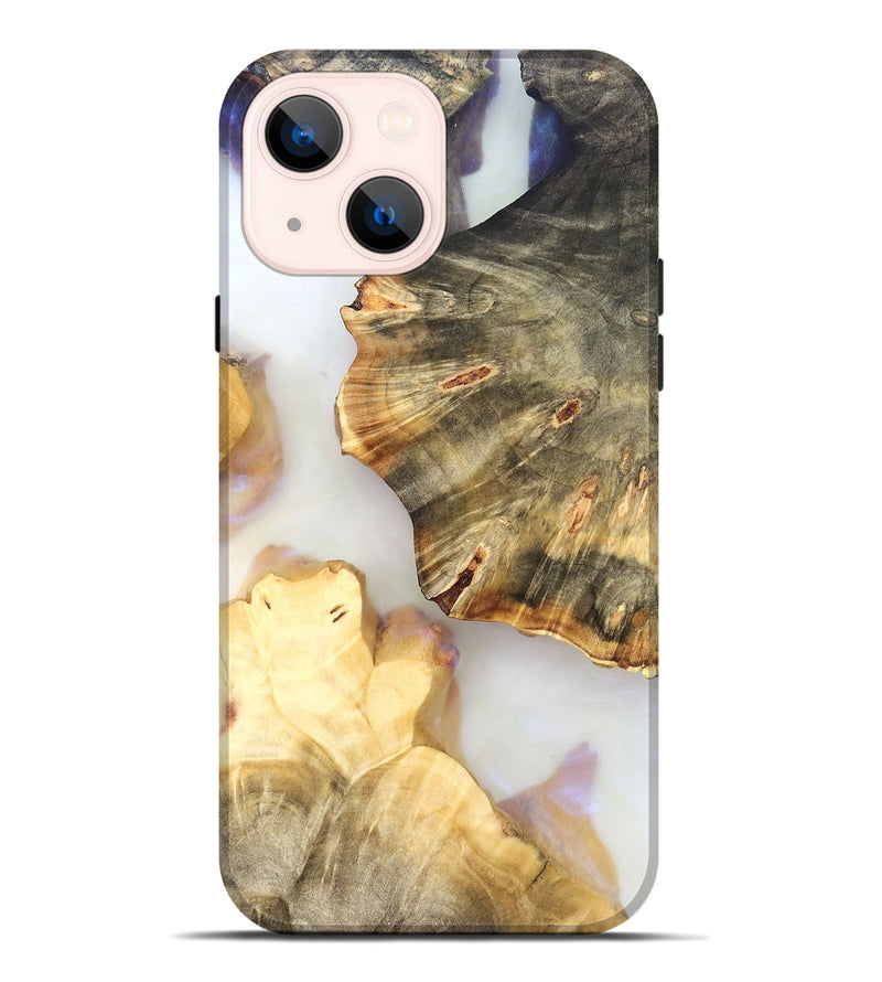 iPhone 14 Plus Wood Live Edge Phone Case - Bobby (Clear, 821917)