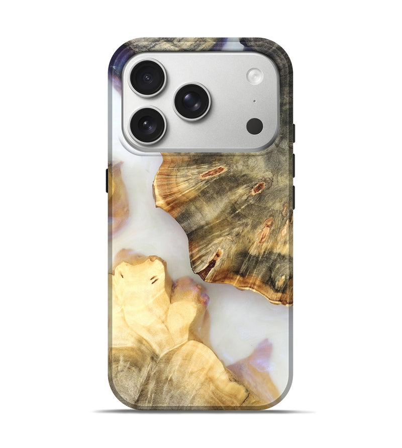 iPhone 17 Pro Wood Live Edge Phone Case - Bobby (Clear, 821917)
