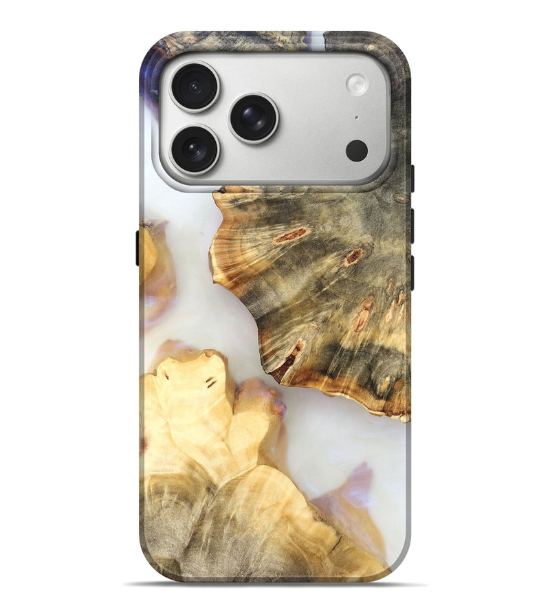 iPhone 17 Pro Max Wood Live Edge Phone Case - Bobby (Clear, 821917)