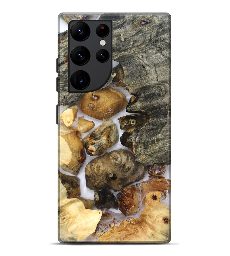 Galaxy S22 Ultra Wood Live Edge Phone Case - Elenora (Clear, 821918)