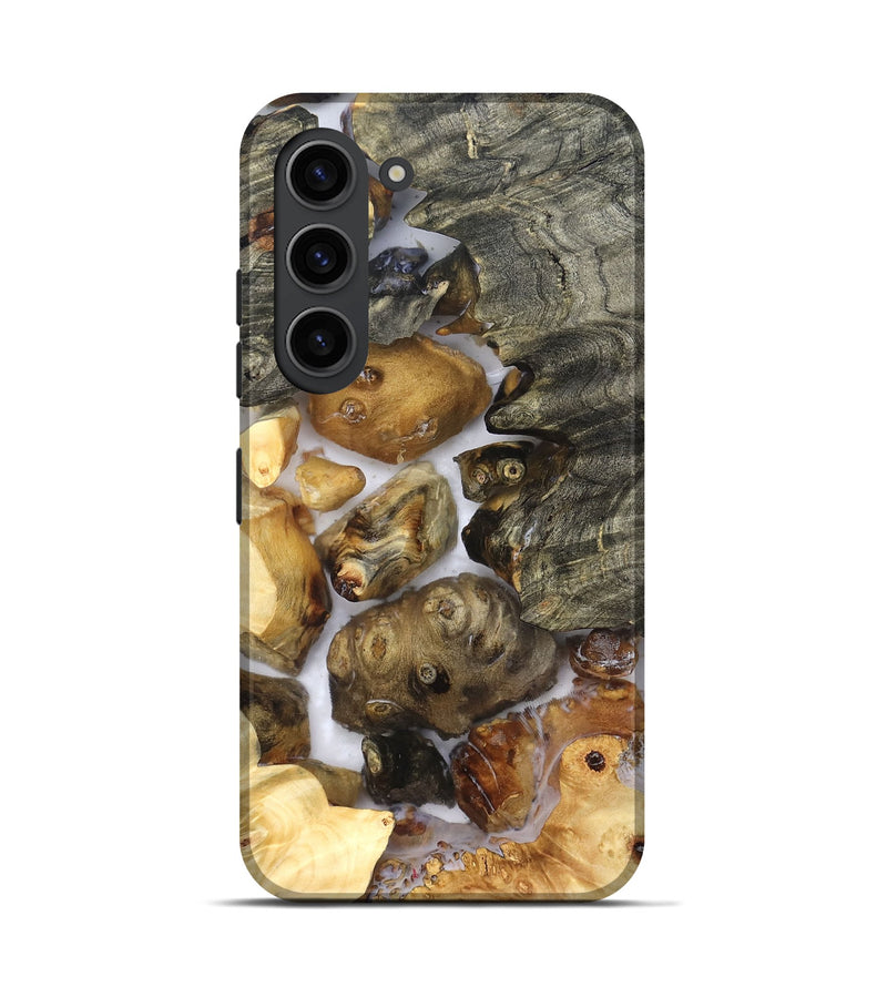 Galaxy S23 Wood Live Edge Phone Case - Elenora (Clear, 821918)