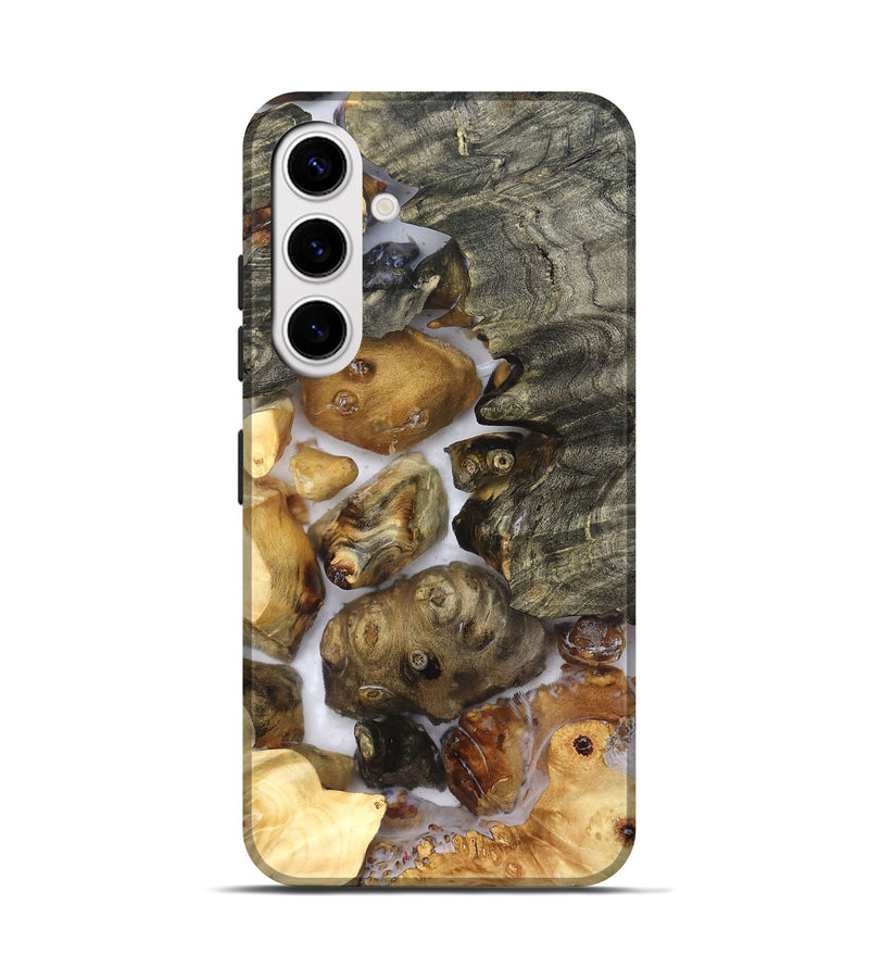 Galaxy S25 Wood Live Edge Phone Case - Elenora (Clear, 821918)