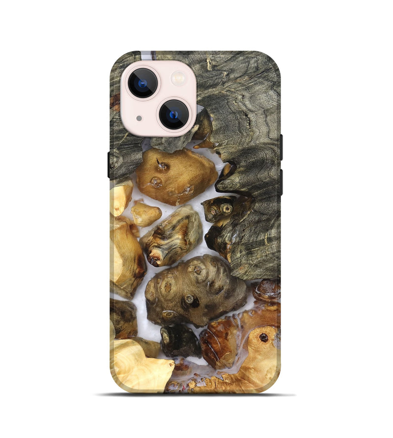 iPhone 13 mini Wood Live Edge Phone Case - Elenora (Clear, 821918)