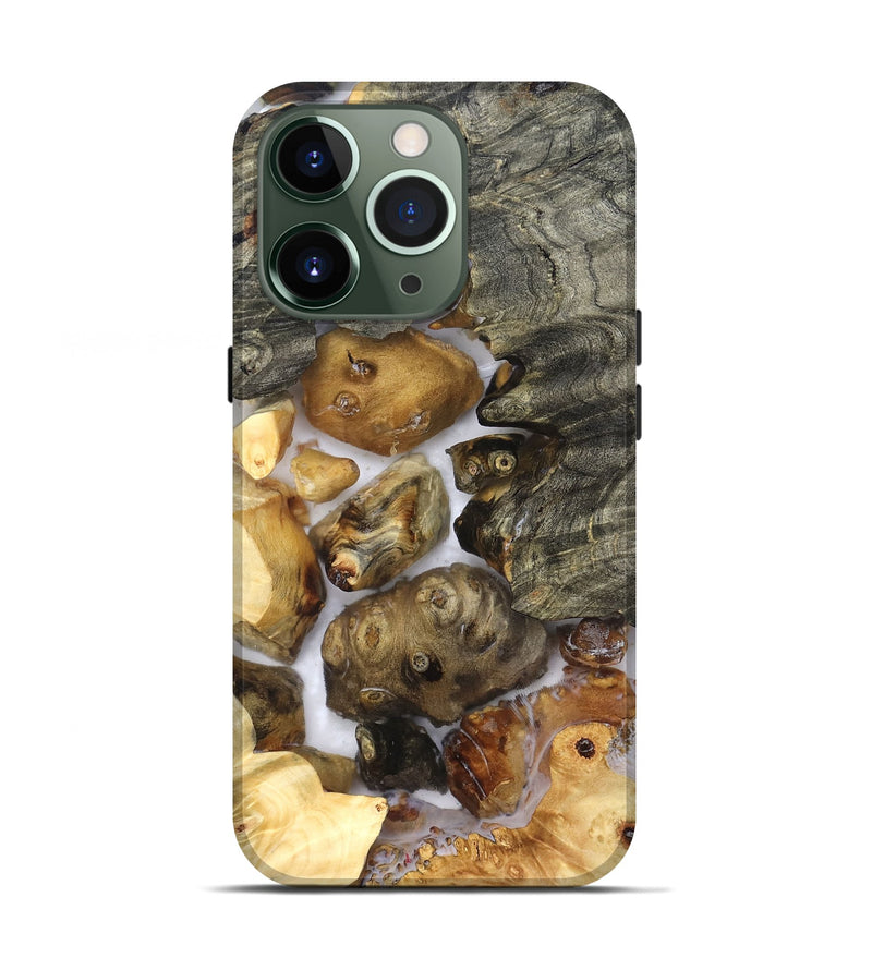 iPhone 13 Pro Wood Live Edge Phone Case - Elenora (Clear, 821918)