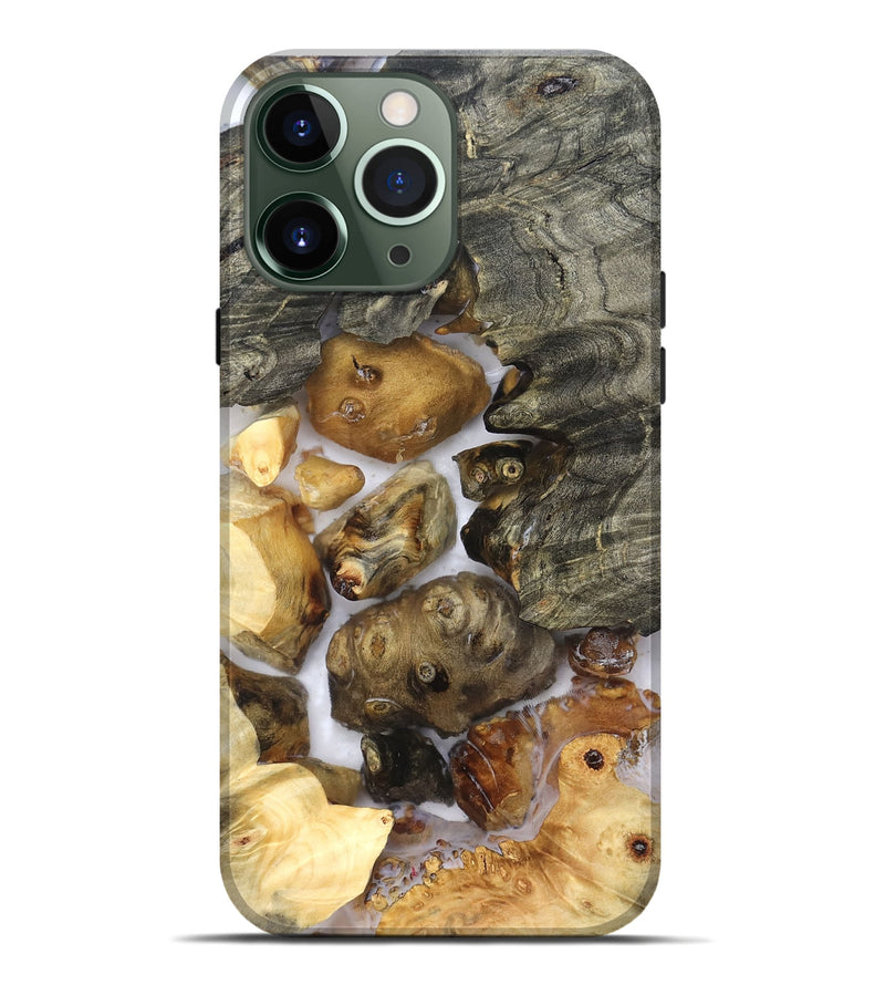 iPhone 13 Pro Max Wood Live Edge Phone Case - Elenora (Clear, 821918)