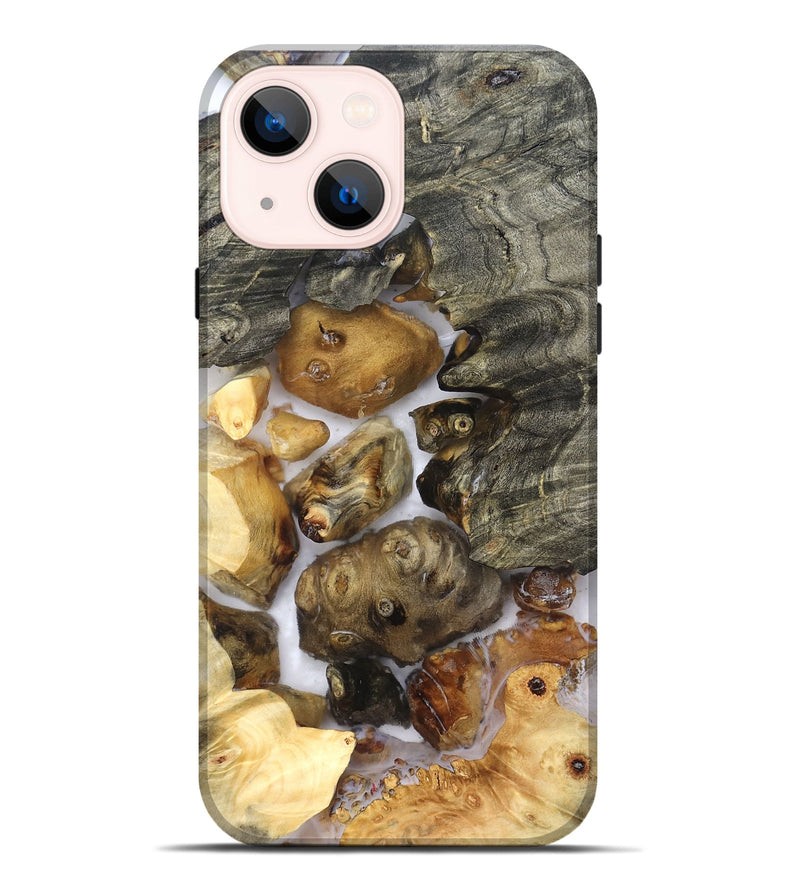 iPhone 14 Plus Wood Live Edge Phone Case - Elenora (Clear, 821918)