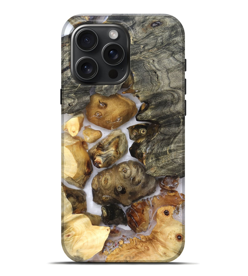 iPhone 16 Pro Max Wood Live Edge Phone Case - Elenora (Clear, 821918)