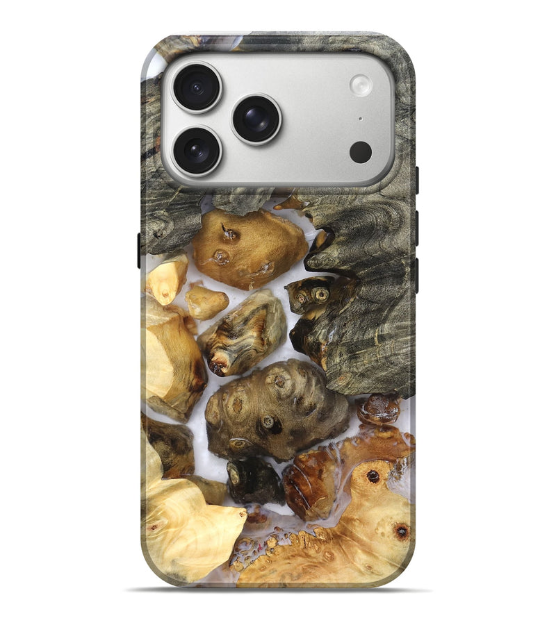 iPhone 17 Pro Max Wood Live Edge Phone Case - Elenora (Clear, 821918)