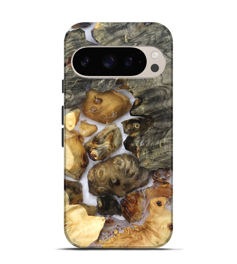 Pixel 10 Pro Wood Live Edge Phone Case - Elenora (Clear, 821918)