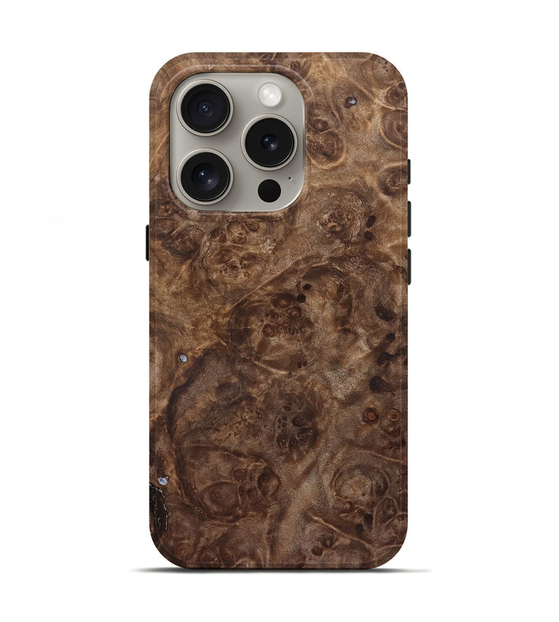 iPhone 16 Pro Wood Live Edge Phone Case - Jed (Wood Burl, 821919)