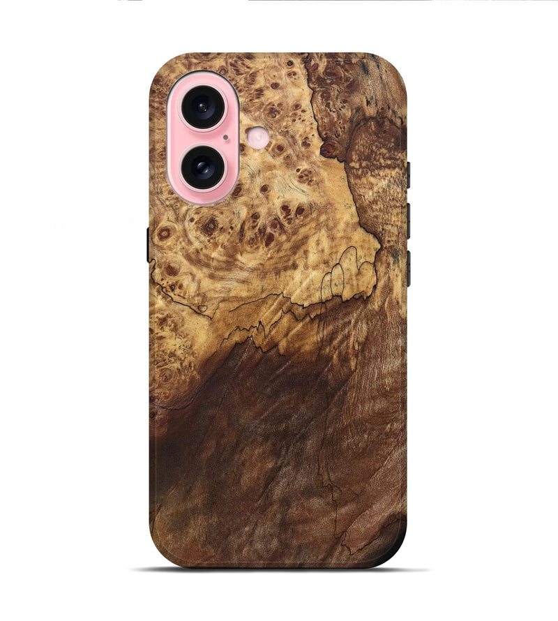 iPhone 16 Wood Live Edge Phone Case - Admiral (Wood Burl, 821920)