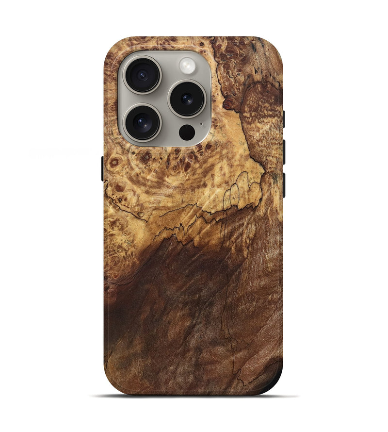 iPhone 16 Pro Wood Live Edge Phone Case - Admiral (Wood Burl, 821920)