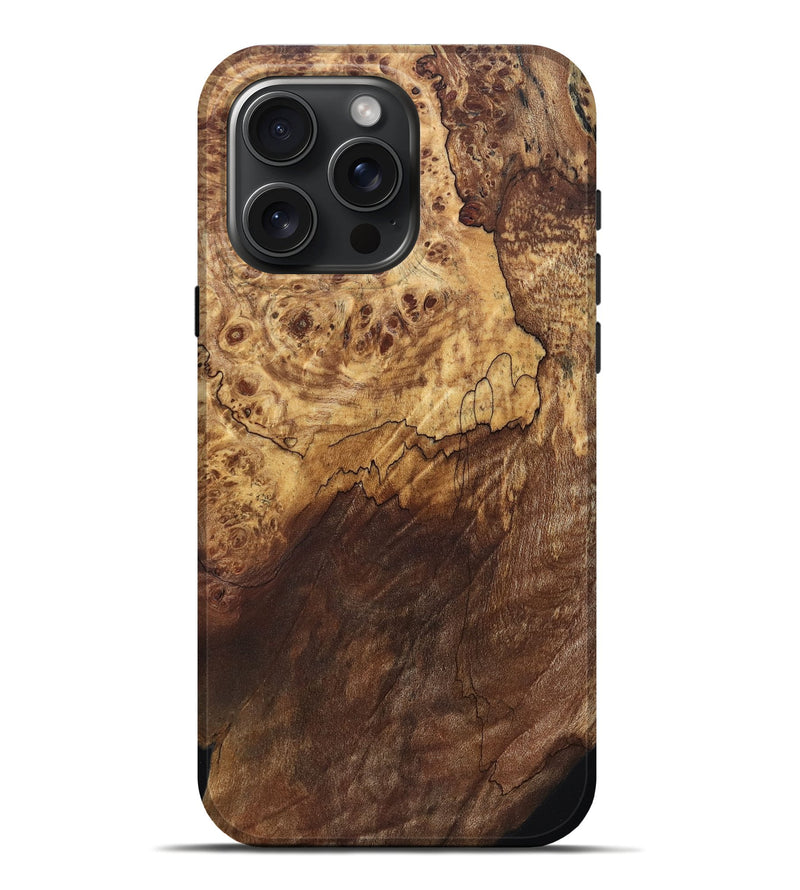 iPhone 16 Pro Max Wood Live Edge Phone Case - Admiral (Wood Burl, 821920)