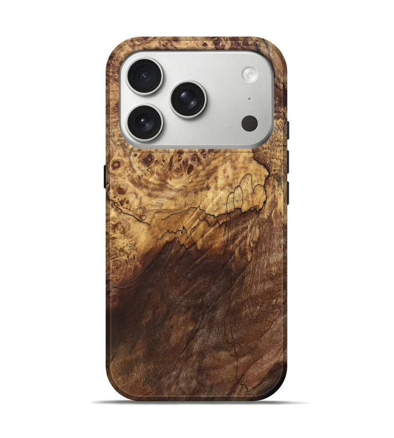 iPhone 17 Pro Wood Live Edge Phone Case - Admiral (Wood Burl, 821920)