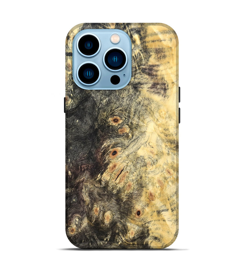 iPhone 14 Pro Wood Live Edge Phone Case - Deonte (Wood Burl, 821921)