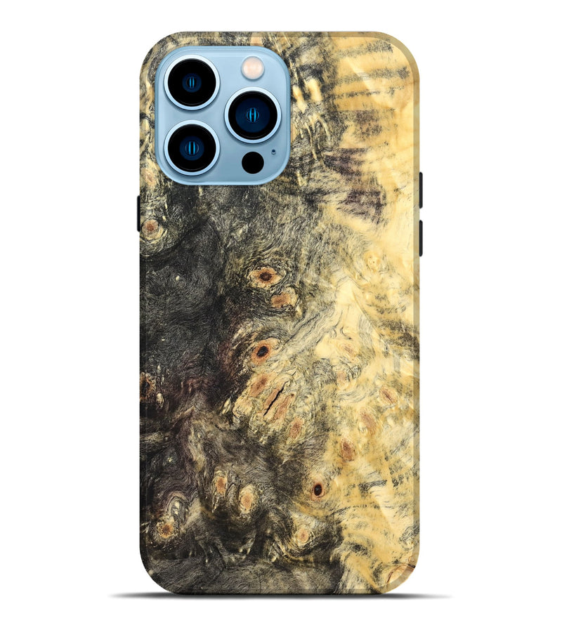iPhone 14 Pro Max Wood Live Edge Phone Case - Deonte (Wood Burl, 821921)