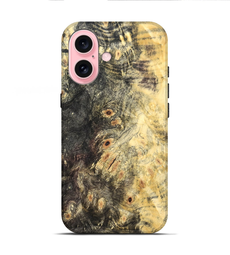 iPhone 16 Wood Live Edge Phone Case - Deonte (Wood Burl, 821921)