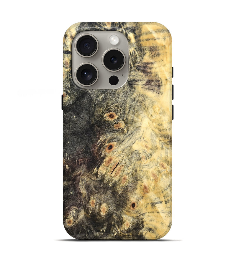 iPhone 16 Pro Wood Live Edge Phone Case - Deonte (Wood Burl, 821921)