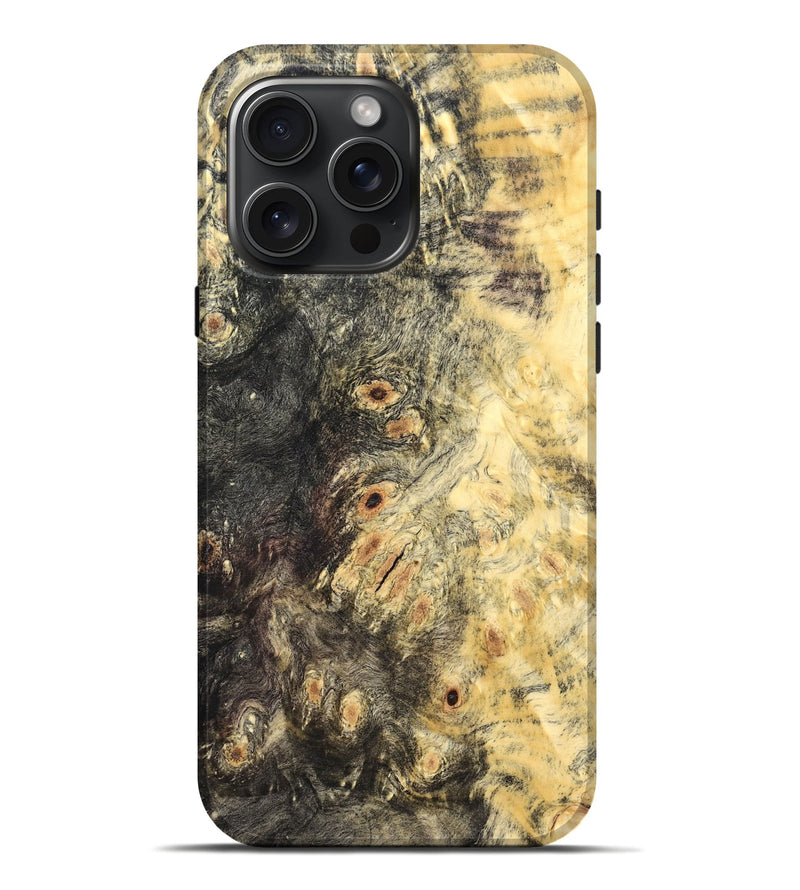 iPhone 16 Pro Max Wood Live Edge Phone Case - Deonte (Wood Burl, 821921)
